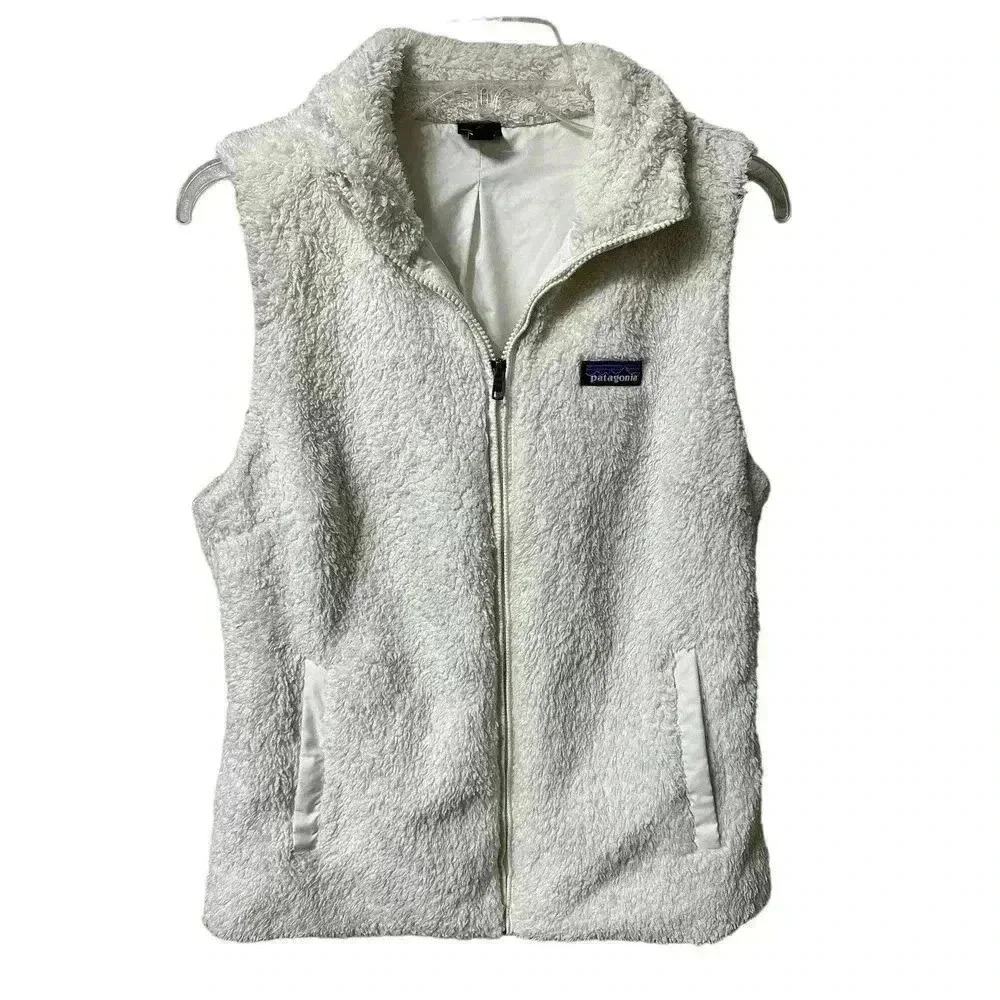 Patagonia White Sherpa Fleece Vest